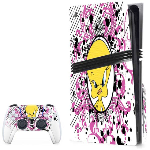 Looney Tunes Tweety Bird with Attitude PS5 Pro Disk Bundle  Skin